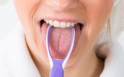 Purple Tongue Scraper